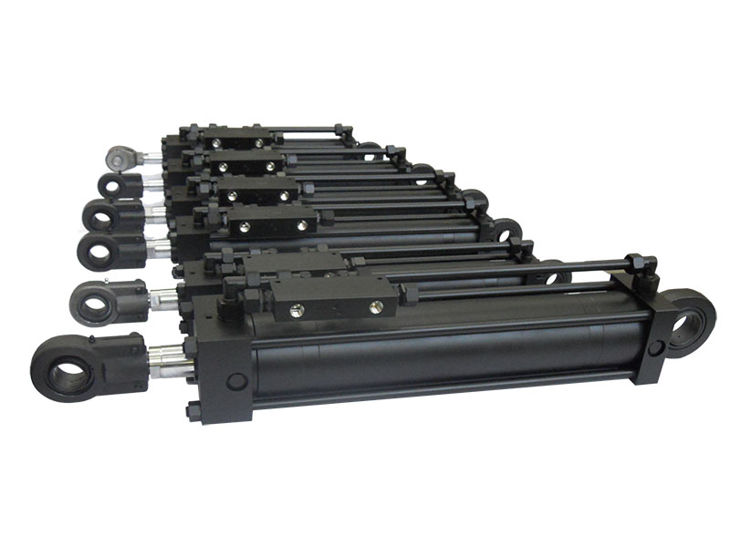 Vierkant-Hydraulikzylinder und Zugstangen nach ISO 6020-2 mit integriertem Blockventil